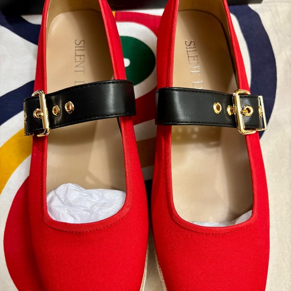 ANTHROPOLOGIE Silent D Sporty Mary Jane Flats NWT Size US 8-8.5 / EU 39 - Picture 3 of 7